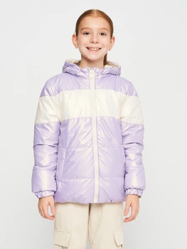 Geaca Impermeabila, Reversibilă , Anti-Vant cu 2 Fatete pentru Fetite de 2 Ani, Matlasata cu Glugă si Buzunare - Sezon Primavara / Toamna- Marime 92 , Multicolor [5]