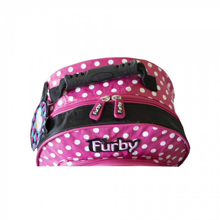 Ghiozdan Scolar  pentru Fetite, Impermeabil, Multifunctional, Model Furby Boom, Roz [3]