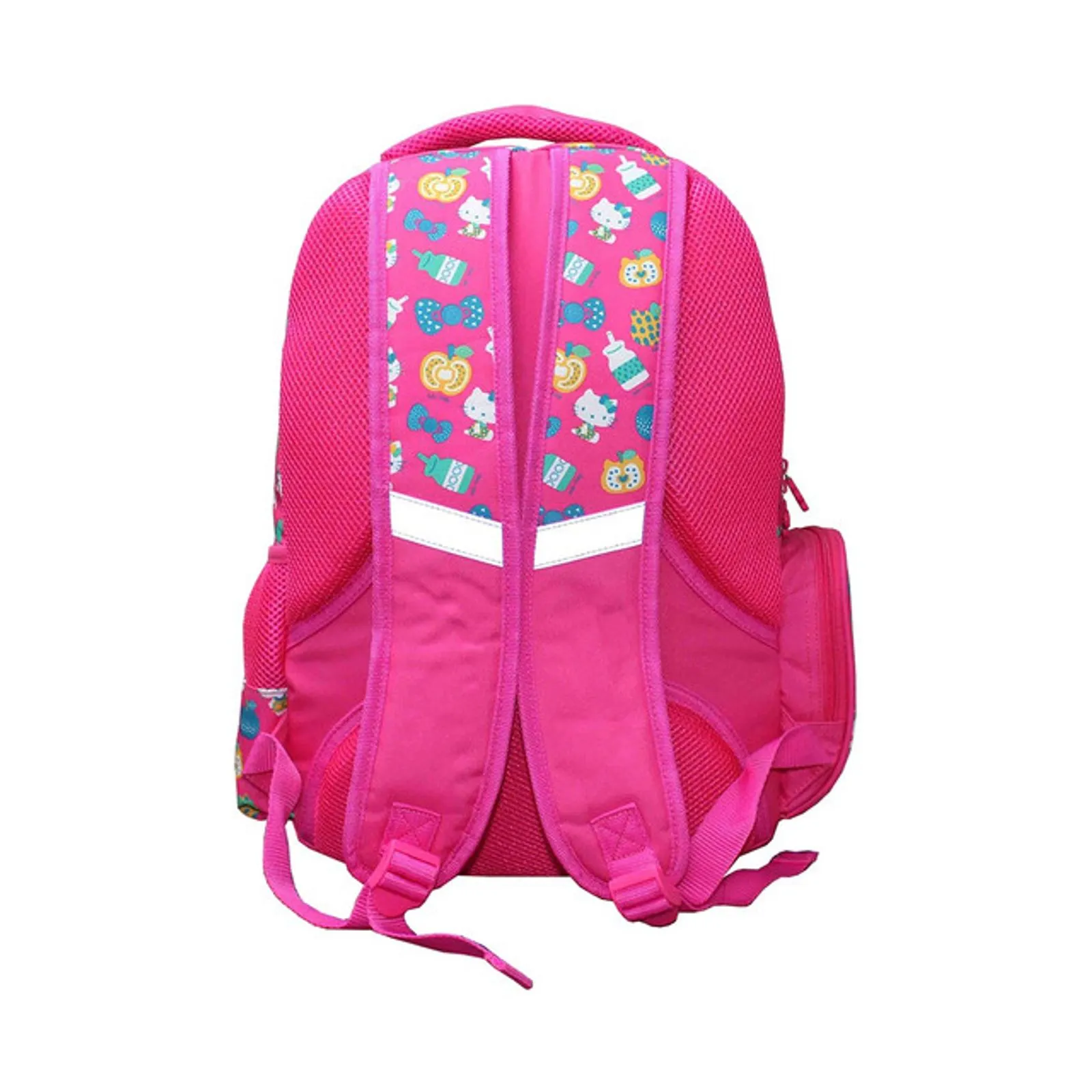 Ghiozdan Scolar pentru Fetite  HELLO KITTY Roz Apple 3 Fermoare 43H x 30 x 12cm. [2]