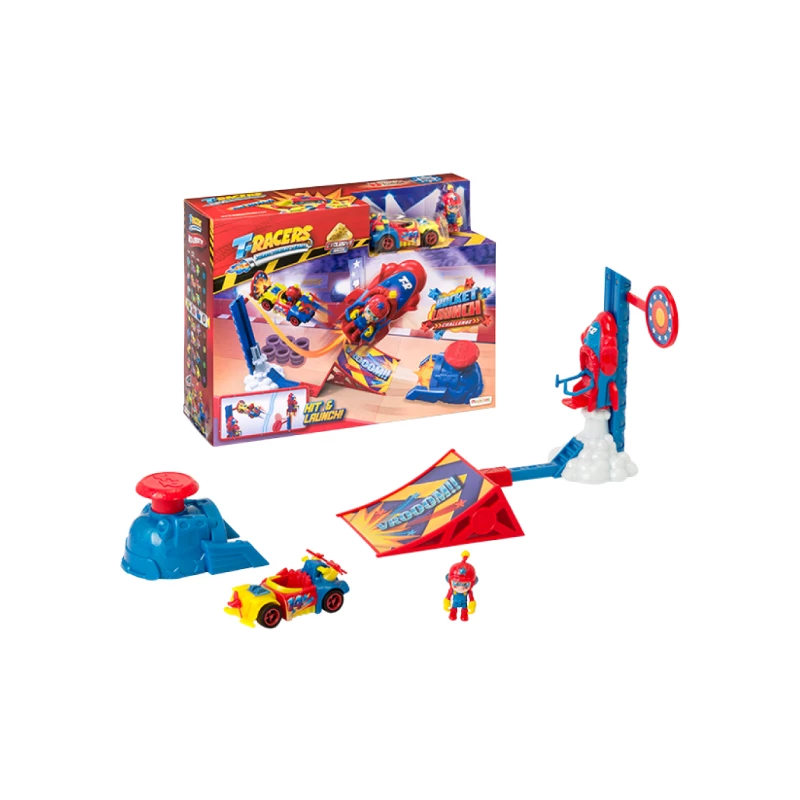 Joc Auto de Curse Rocket Launch - Set de joaca T-Racers - Lansarea Rachetei pe Luna [4]