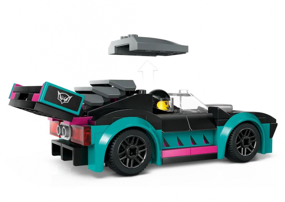 Joc de Constructii - Lego City  Race Car And Car Carrier Truck [6]