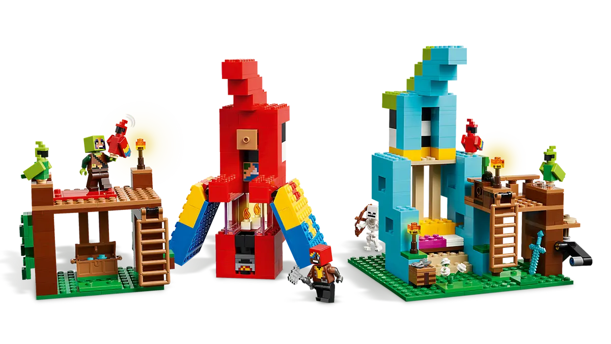 Joc de Constructii - Lego Minecraft Parrot Houses 535buc - 8 Ani + [6]