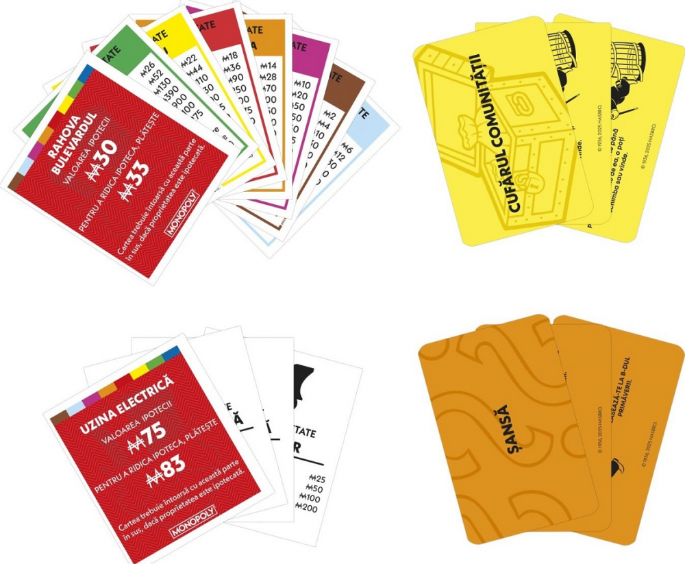 Joc de Societate Monopoly Clasic, Joc de Tranzactii Imobiliare cu Strazile din Bucuresti, Original Hasbro in Limba Romana [10]