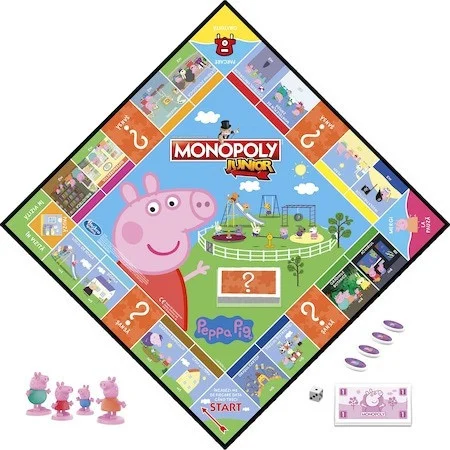 Joc de Societate MONOPOLY Junior - Peppa Pig , 5 ani+, 2-4 Jucatori [4]