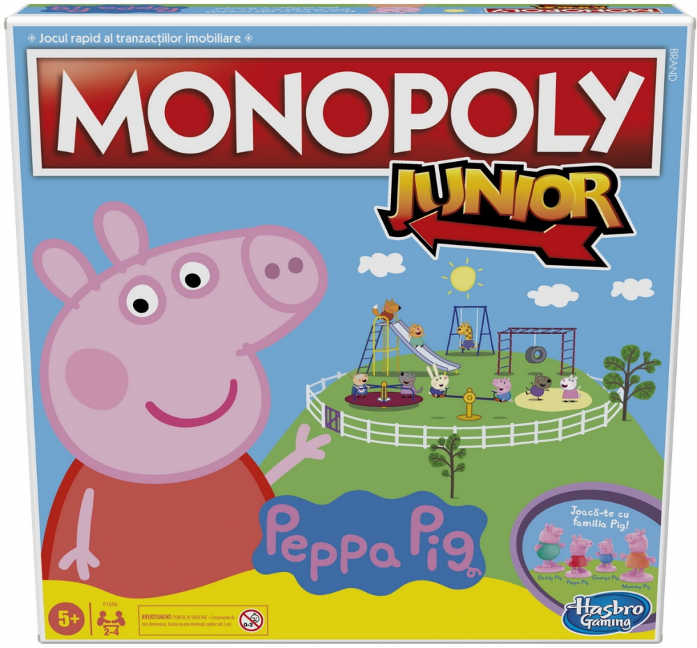 Joc de Societate MONOPOLY Junior - Peppa Pig , 5 ani+, 2-4 Jucatori [3]
