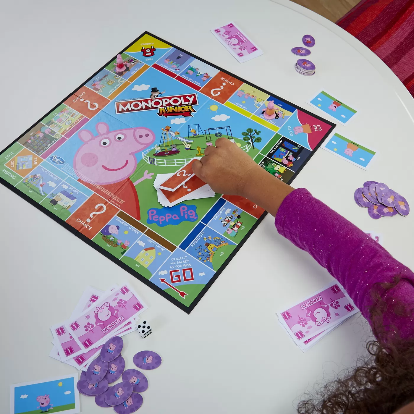 Joc Interactiv Hasbro Gaming Monopoly Junior Ediție - Peppa Pig, Original in Limba Romana [7]