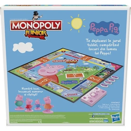Joc Interactiv Hasbro Gaming Monopoly Junior Ediție - Peppa Pig, Original in Limba Romana [5]