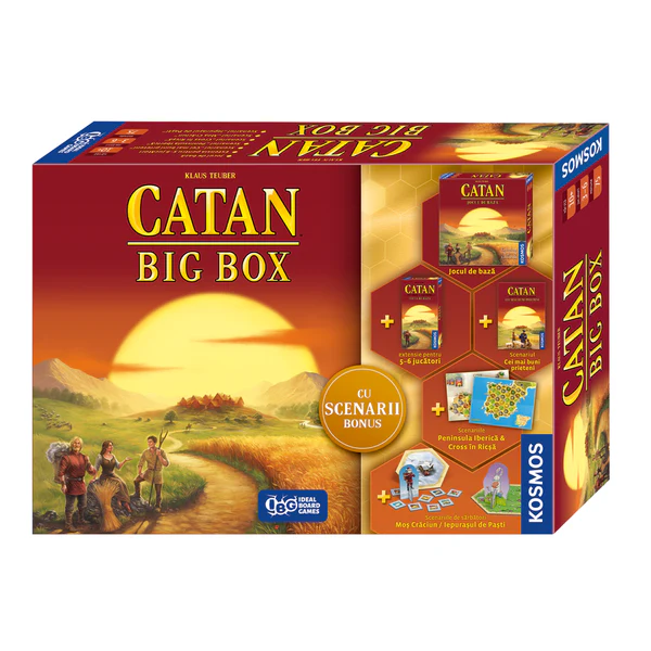 Catan Big Box-  Jocul de Baza cu 4 Scenarii noi si Extensie pentru 5-6 Jucatori [5]