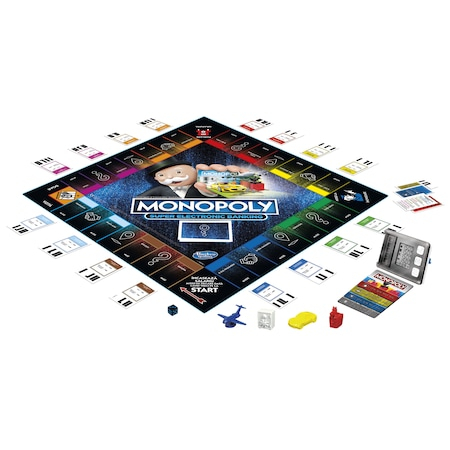 Joc de Societate  Monopoly Super Electronic Banking - Câștiga tot! - Cititor de Card inclus  - Original Hasbro in Limba Romana [7]