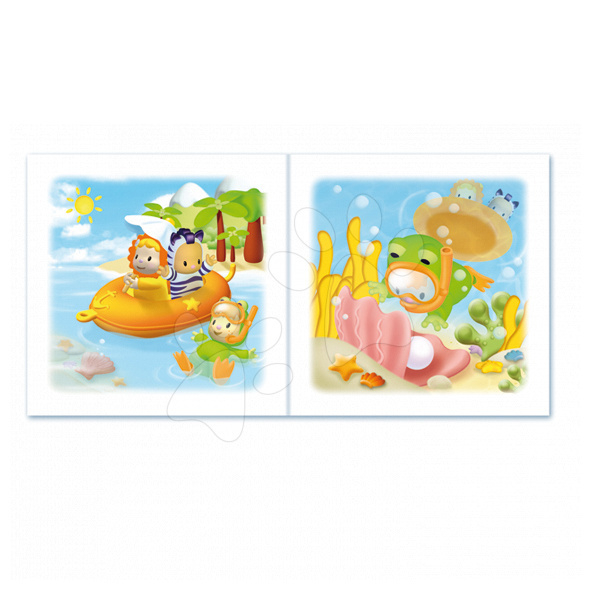 Jucarie  de baie  Carticica Impermeabila pentru Bebelusi Smoby Cotoons - Carte Magica cu Animale [4]
