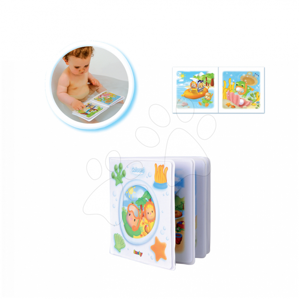 Jucarie  de baie  Carticica Impermeabila pentru Bebelusi Smoby Cotoons - Carte Magica cu Animale [2]