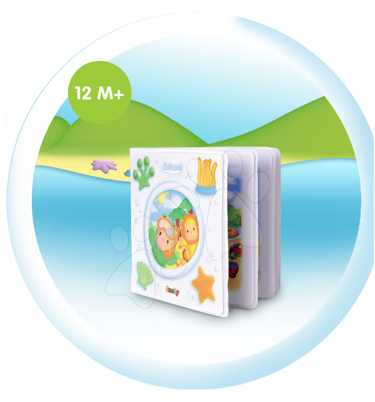 Jucarie  de baie  Carticica Impermeabila pentru Bebelusi Smoby Cotoons - Carte Magica cu Animale [3]