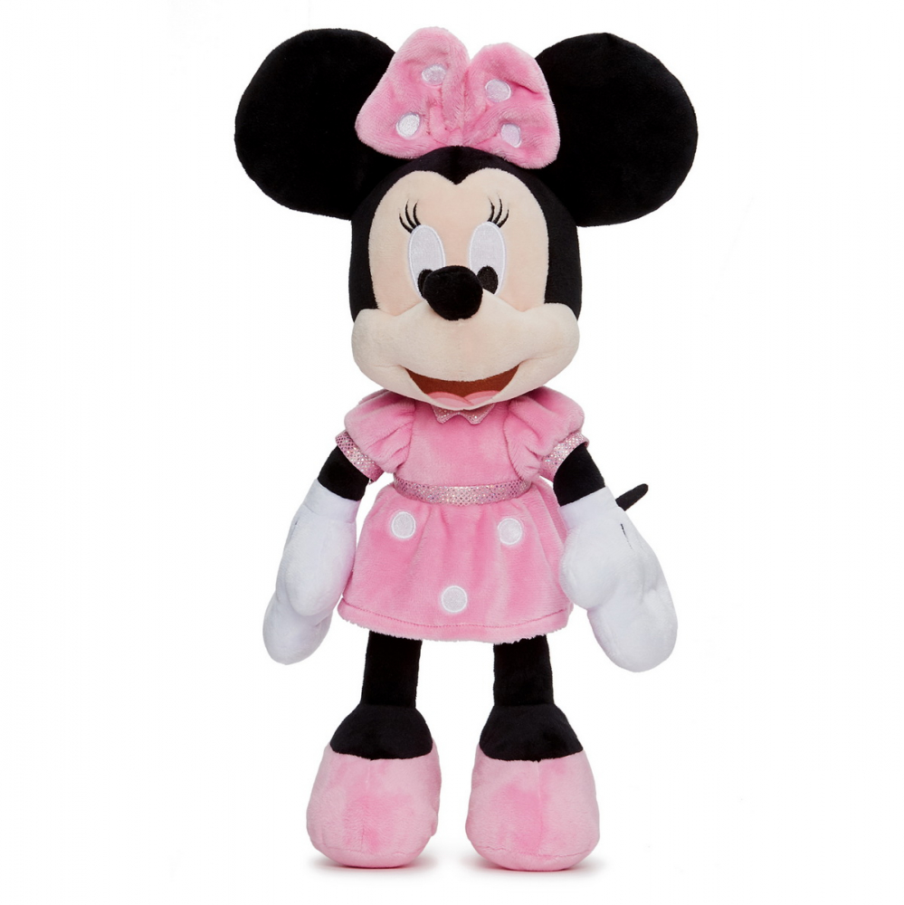 Jucarie de plus Disney Minnie Mouse,  Rochita Roz 35 cm [4]