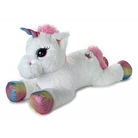 Jucarie de Plus Gigant Unicornul Magic Rainbow , Moale , Multicolor , Stralucitor 85 CM [3]