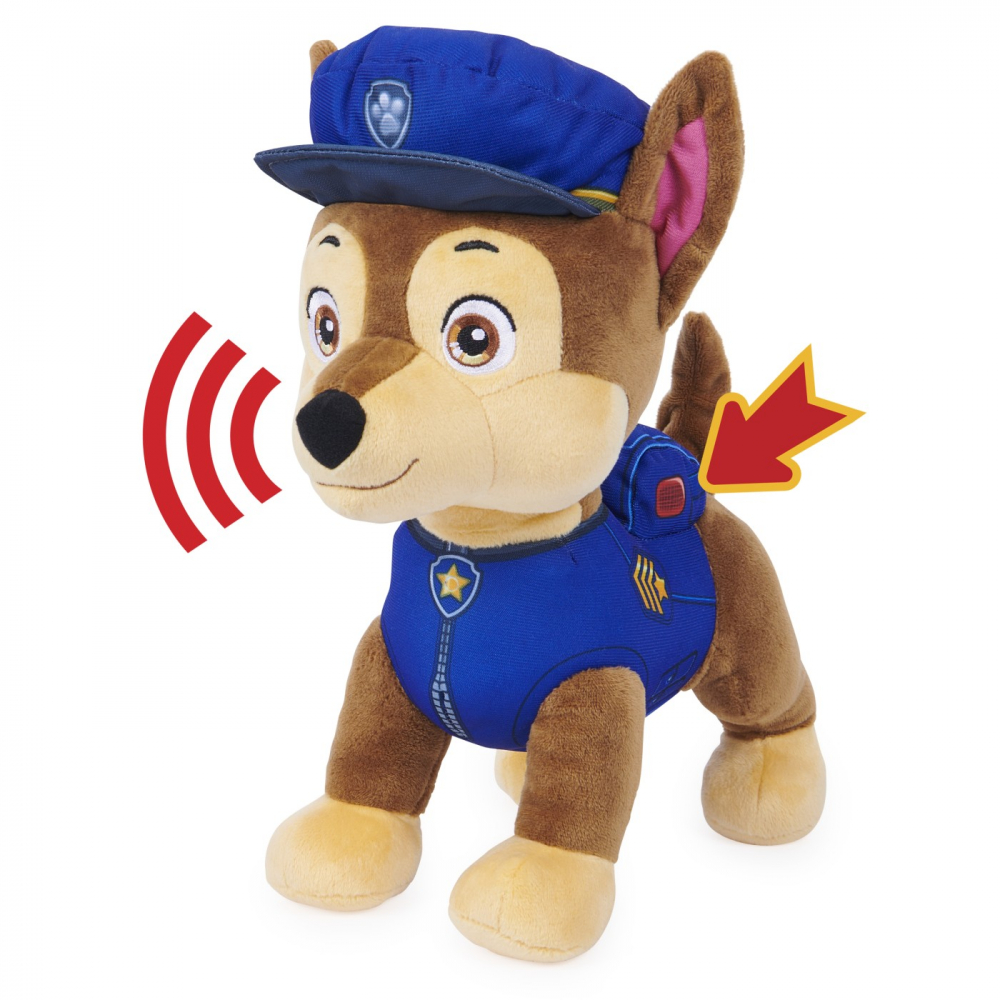 Jucarie de Plus Interactiva cu Sunete, Latra si da din Coada , Patrula Catelusilor , Chase Paw Patrol [8]