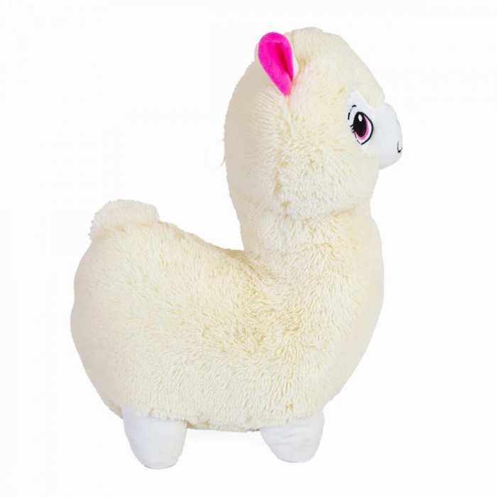 Jucarie de plus Lama cea pufoasa, Alb, 50 cm [2]
