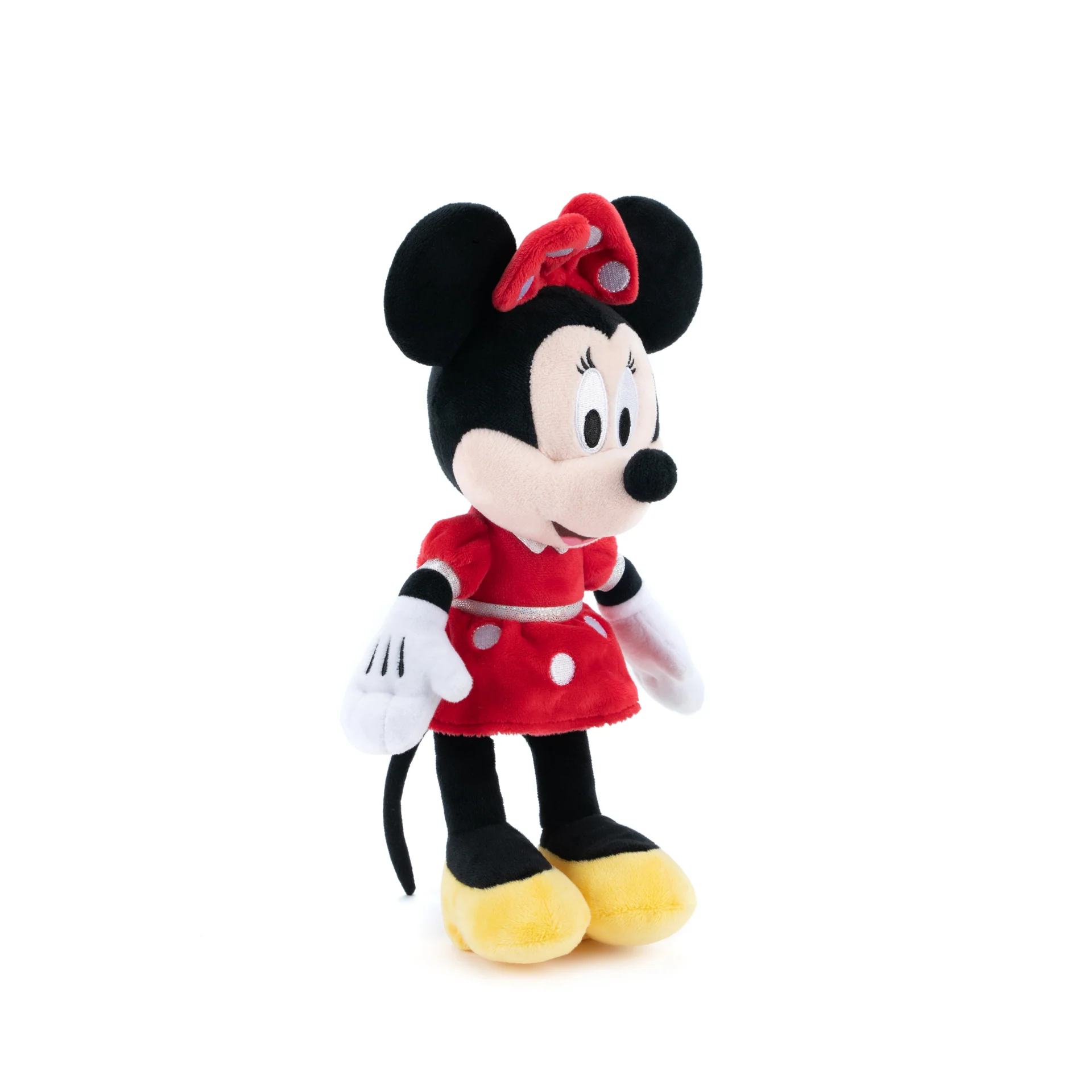 Jucarie de plus Minnie Mouse Original Disney cu Rochita Rosie  , 35 cm [5]