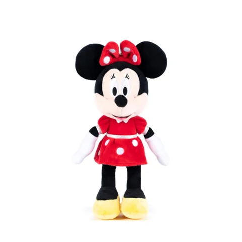 Jucarie de plus Minnie Mouse Original Disney cu Rochita Rosie  , 35 cm [4]