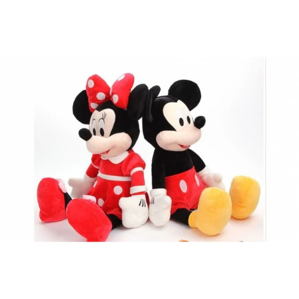 Jucarie de plus Minnie Mouse Original Disney cu Rochita Rosie  , 35 cm [6]