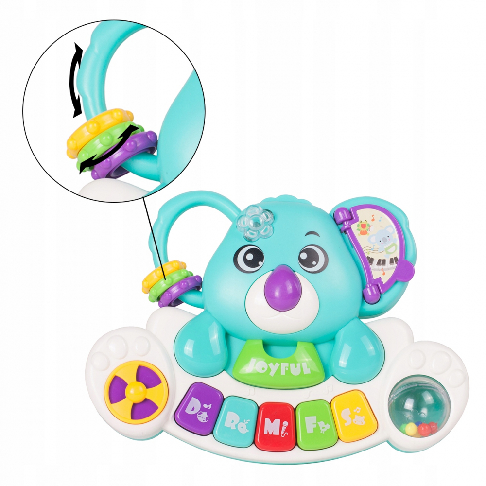 Jucarie Interactiva Bebelusi, Koala Muzical kIDS, Efecte Sonore si Luminoase, Pian si Diferite Activitati , Multicolor [9]