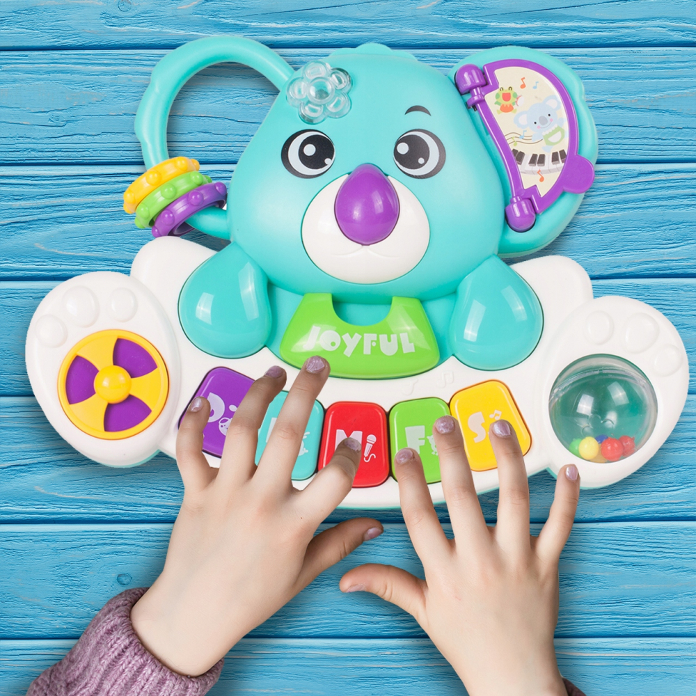 Jucarie Interactiva Bebelusi, Koala Muzical kIDS, Efecte Sonore si Luminoase, Pian si Diferite Activitati , Multicolor [5]