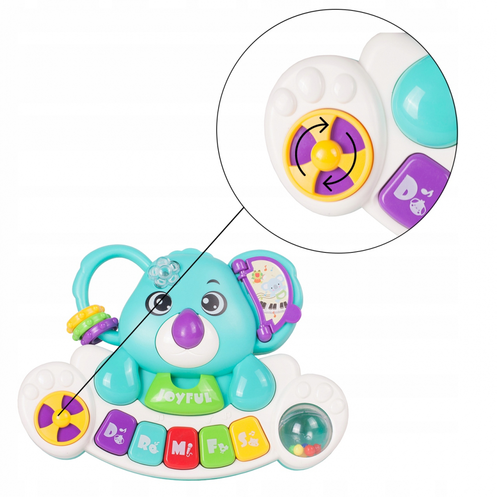 Jucarie Interactiva Bebelusi, Koala Muzical kIDS, Efecte Sonore si Luminoase, Pian si Diferite Activitati , Multicolor [10]