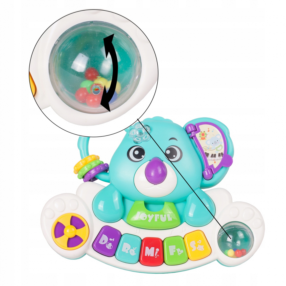 Jucarie Interactiva Bebelusi, Koala Muzical kIDS, Efecte Sonore si Luminoase, Pian si Diferite Activitati , Multicolor [7]