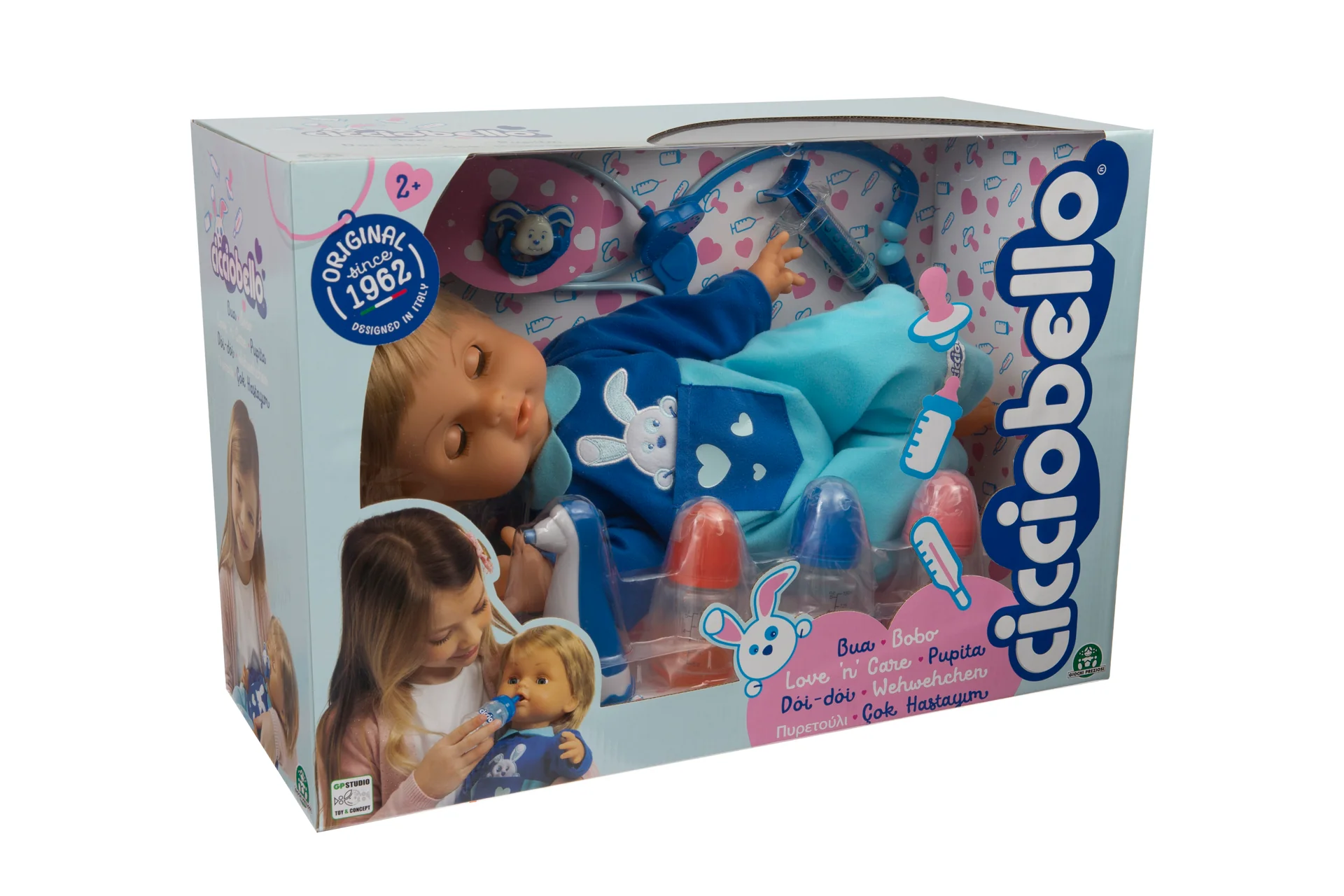 Jucarie Interactiva Cicciobello Bua Bua -  Papusa ,, Baietel Blond Bolnavior'' 42cm -  Original Giochi Preziosi [14]