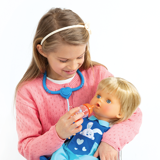 Jucarie Interactiva Cicciobello Bua Bua -  Papusa ,, Baietel Blond Bolnavior'' 42cm -  Original Giochi Preziosi [21]