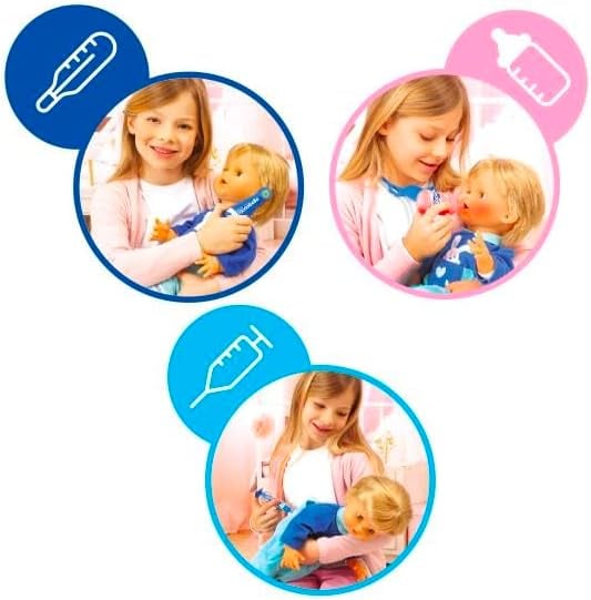 Jucarie Interactiva Cicciobello Bua Bua -  Papusa ,, Baietel Blond Bolnavior'' 42cm -  Original Giochi Preziosi [26]