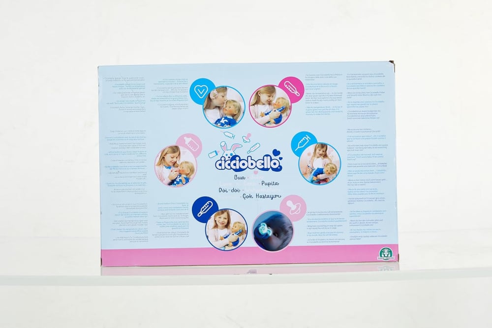 Jucarie Interactiva Cicciobello Bua Bua -  Papusa ,, Baietel Blond Bolnavior'' 42cm -  Original Giochi Preziosi [16]