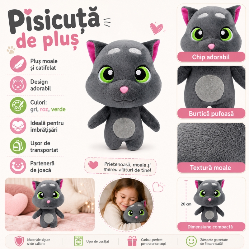 Jucarie Interactiva de Plus, New  Talking TOM Mini Friends, Prietenul meu Vorbaret - [2]