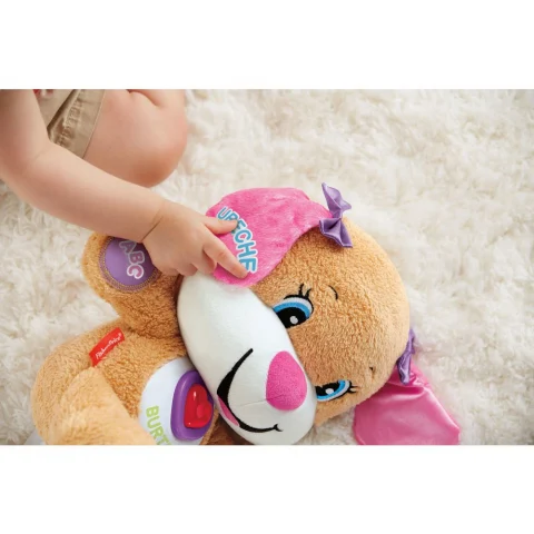 Jucarie Interactiva de Plus pentru Bebelusi, Catelusa Vorbitoare Sis, Include Tehnologia - 3 Etape de Dezvoltare'' in Limba Romana - Reclama TV [6]