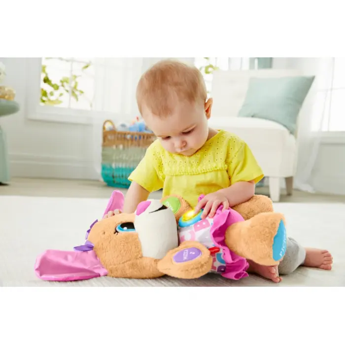 Jucarie interactiva Fisher Price, Catelusa Vorbitoare SIS - Include Tehnologia,, Etape de Dezvoltare'' 75 de Cantece, Sunete, Melodii si Fraze. Alfabetul in Limba Romana [6]