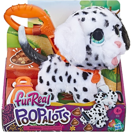 Jucarie interactiva FurReal Poopalots - Catelus Dalmatian, cu lesa Adventure Time Multicolor [1]