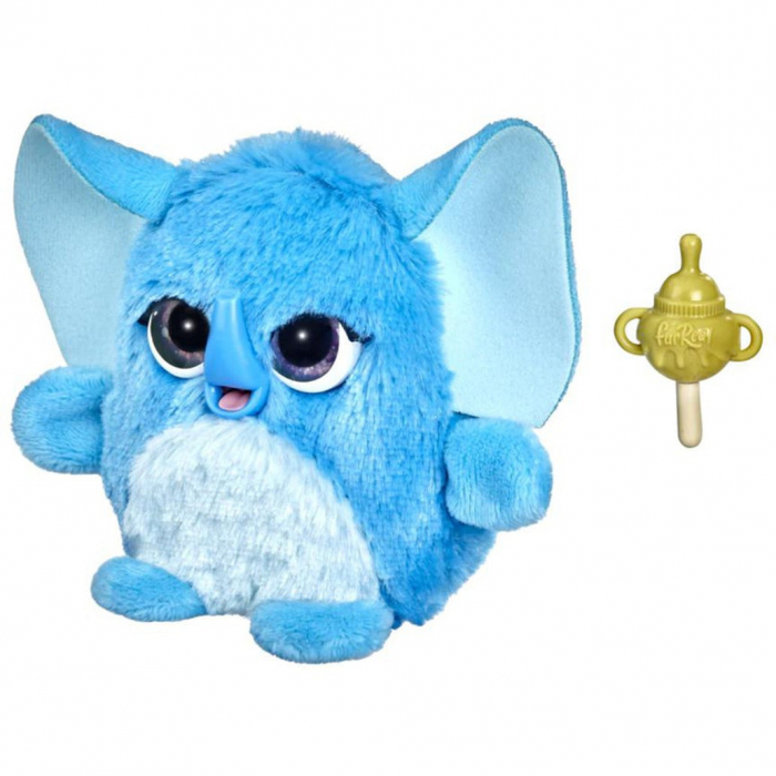 Jucarie interactiva Fuzzalots, elefant de plus turcoaz, HSF1779T [2]