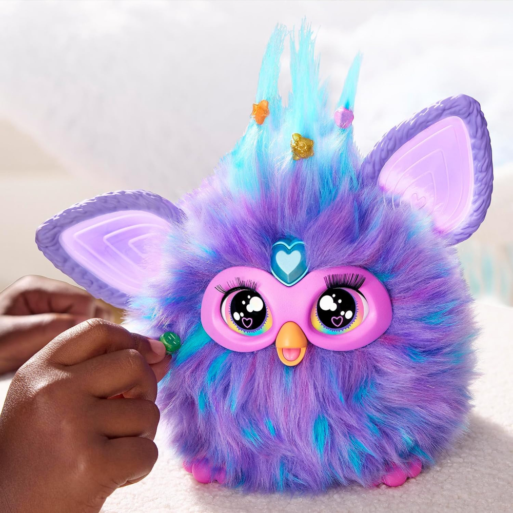 Jucarie interactiva Hasbro, Furby Boom Purple, 15 accesorii, Voice Activated Animatronic, mov, 6 ani+ [6]