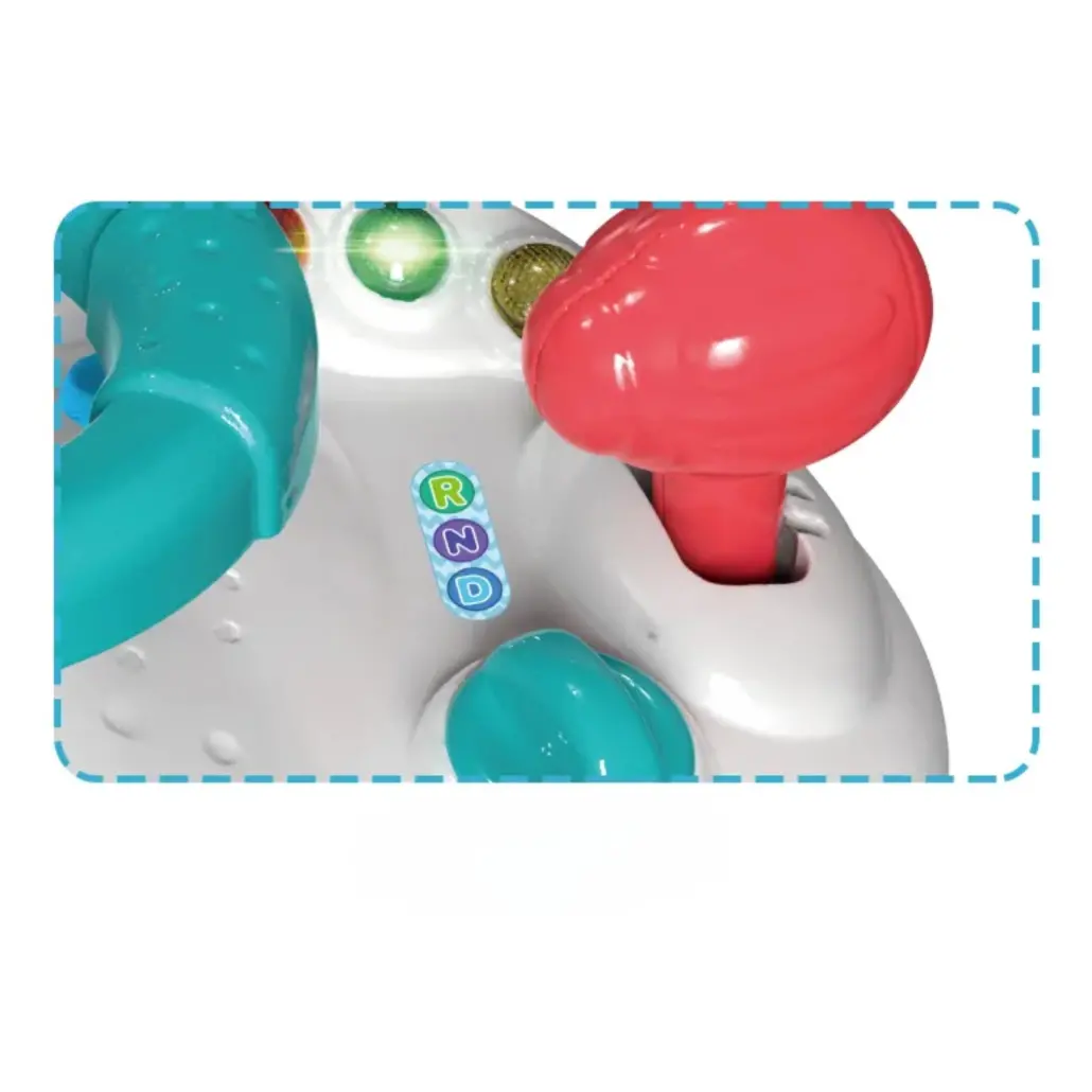 Jucarie Interactiva pentru Bebelusi, Volan cu Activitati, Lumini si Sunete, Functii Multiple, Margini Rotunjite - Game Steering Wheel 18+ [6]