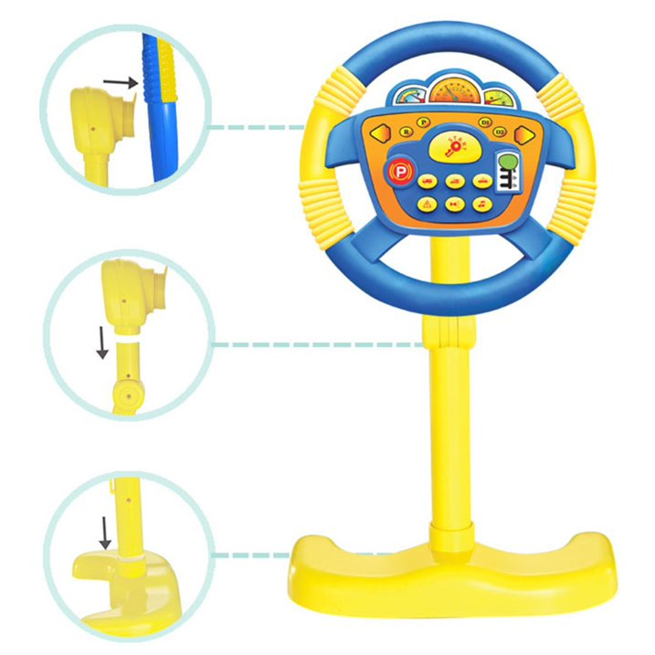 Jucarie Interactiva pentru copii ,  Volan Multifunctional cu suport si rotire la 360 grade, 25x46cm [3]
