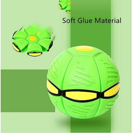Jucarie minge magica , cu 6 LED-uri, tip OZN, Verde [2]