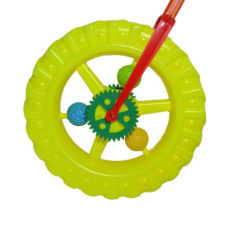 Jucarie pentru copii de impins din plastic , Roata  Verde [2]