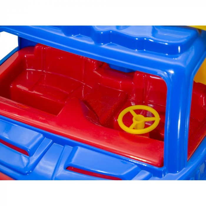 Camion Autobasculanta cu 6 Roti Silentioase Antiderapante , incarcat cu 80 buc Lego din plastic pentru Constructii  - 60 CM [5]