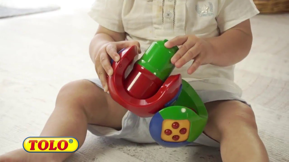 Jucarie Senzoriala pentru Bebelusi TOLO - Minge in forma de Puzzle, 3 in 1, Interactiva, Colorata, 6 luni+ [6]