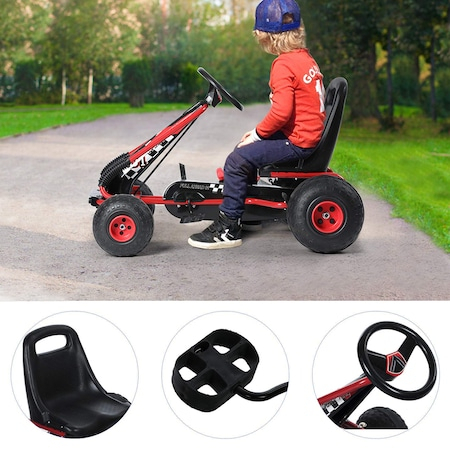 Kart cu pedale pentru copii varsta 3-8 ani, Greutate Maxima Suportata este de 50 Kg [5]