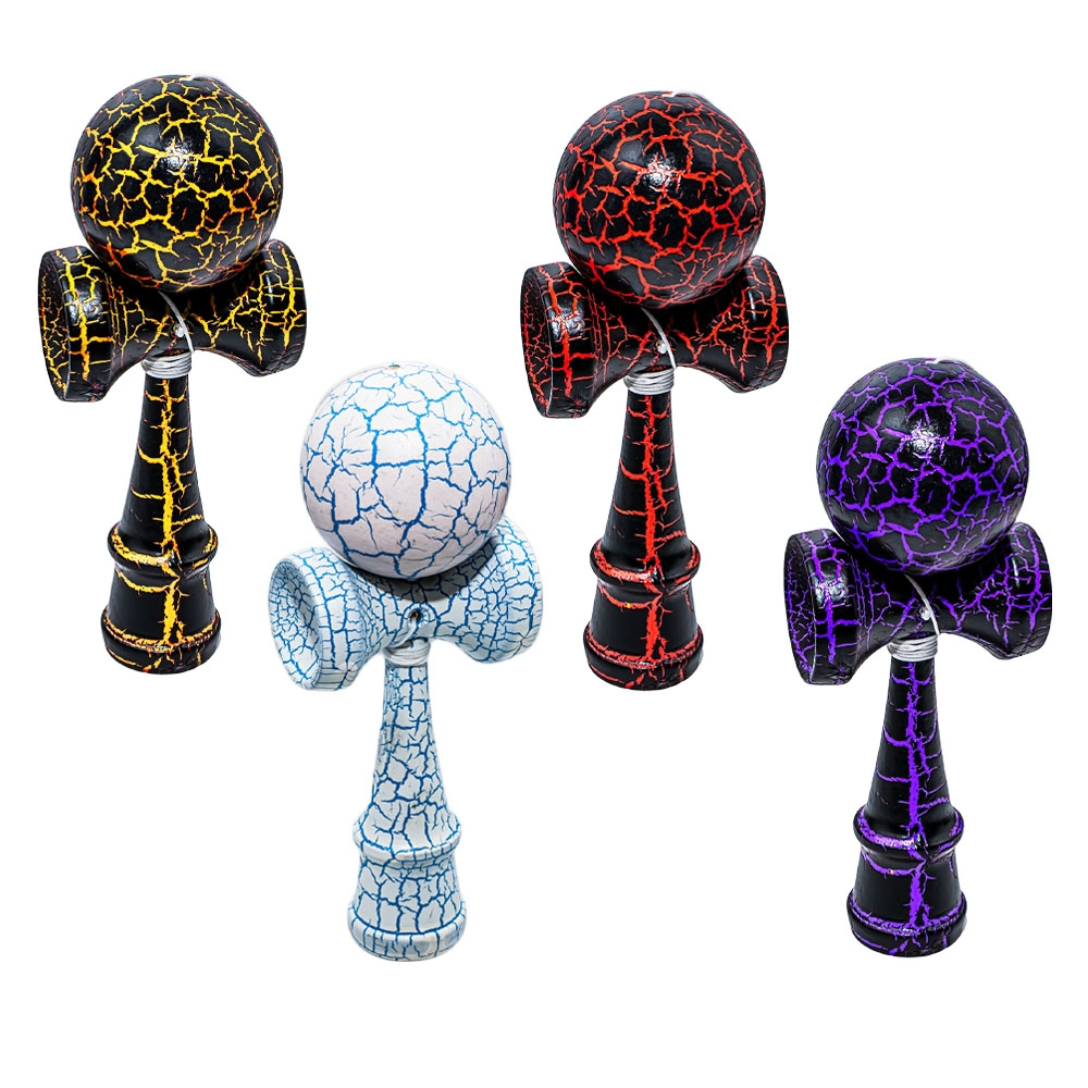 Kendama Original  Crack  din Lemn, Joc Interactiv pentru Copii si Adulti , 18 CM [5]