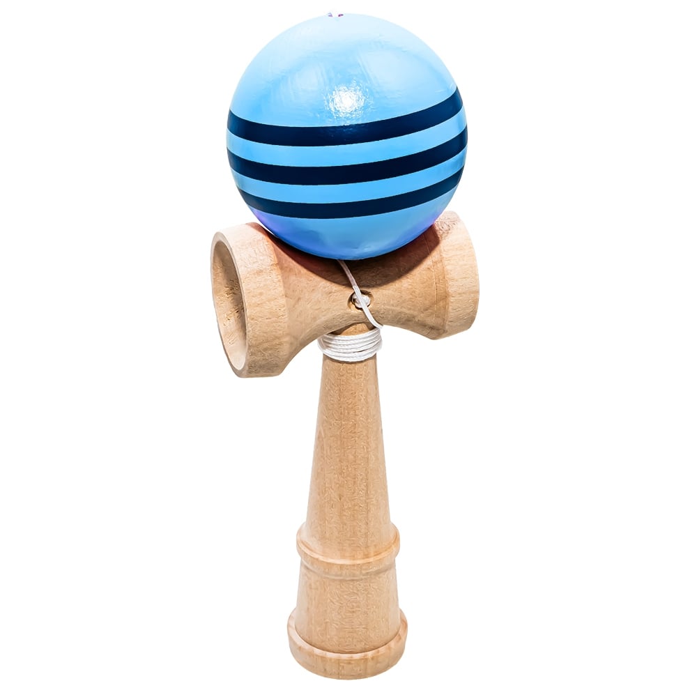 Kendama Profesionala din Lemn - 3 Linii Ruber Grip- Joc Interactiv de Indemanare pentru Copii si Adulti , 18 CM [5]