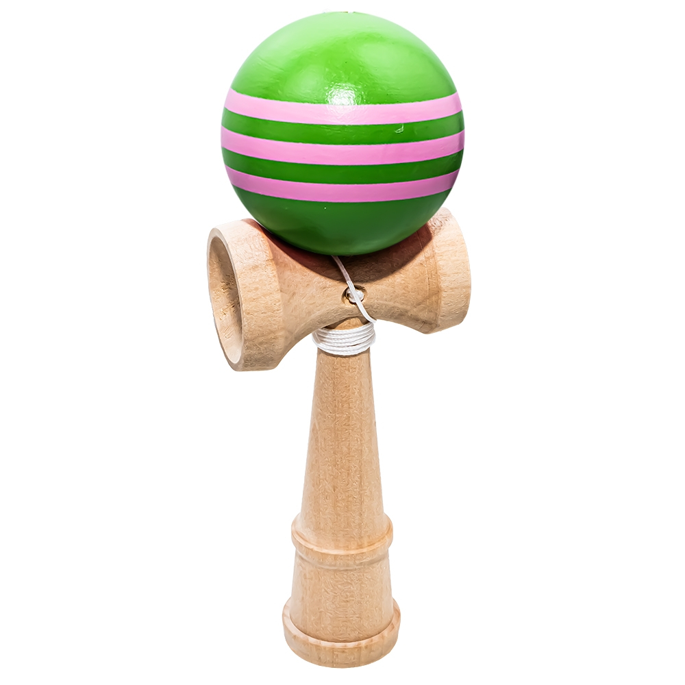 Kendama Profesionala din Lemn - 3 Linii Ruber Grip- Joc Interactiv de Indemanare pentru Copii si Adulti , 18 CM [9]