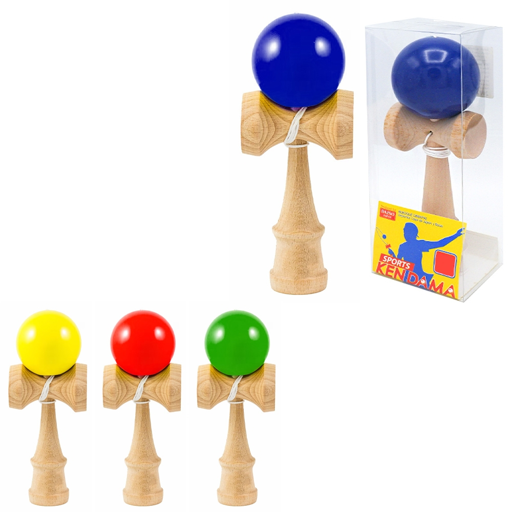 Kendama Sports din Lemn - Joc Interactiv de Indemanare pentru Copii si Adulti , 18 CM [1]