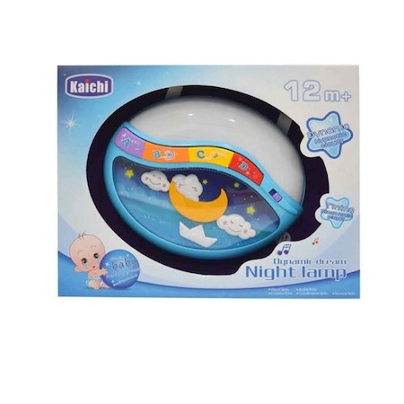 Lampa de veghe Little Angel cu muzica si lumini relaxante, albastra [5]
