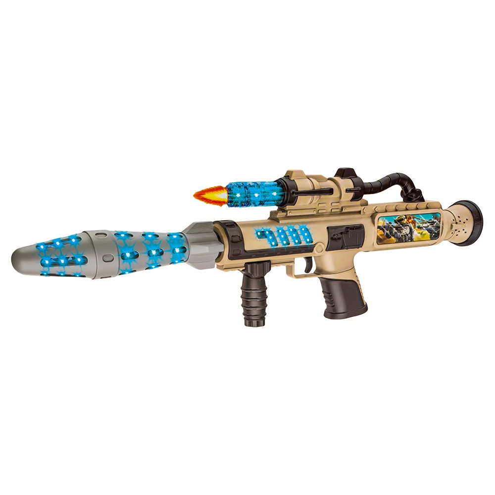 Lansator cu Rachete Bazuka RPG cu lumini, vibratii si sunete, +3 ani, Multicolor [2]